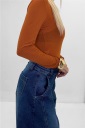 maglia in cashmere blend tinta unita